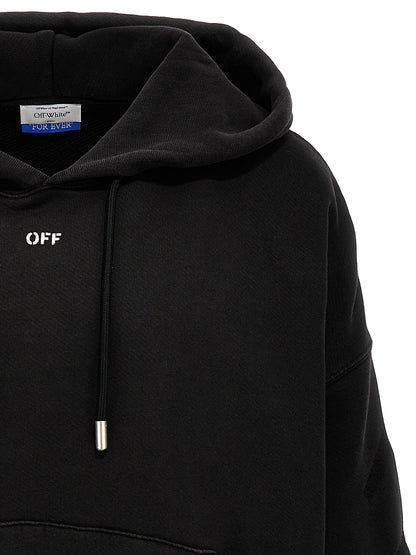 Sweat à capuche Off-White homme Matthew en coton gris – OF-279715