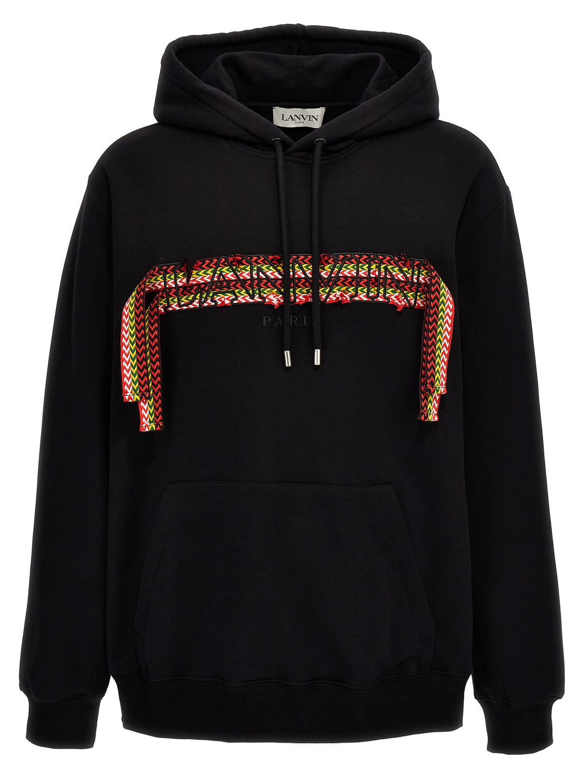 Sweat à capuche Lanvin homme Curblace en coton noir – LA-282767