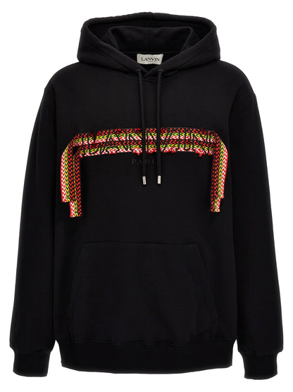 Sweat à capuche Lanvin homme Curblace en coton noir – LA-282767