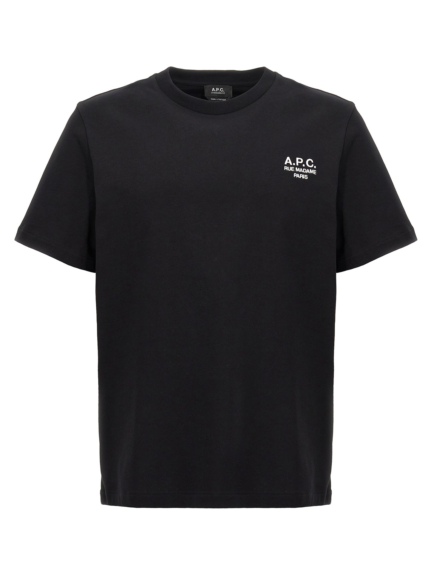 A.P.C. Black Cotton T-Shirt