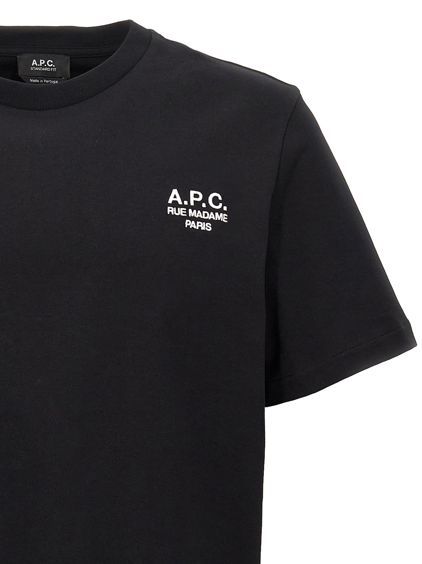 A.P.C. Black Cotton T-Shirt