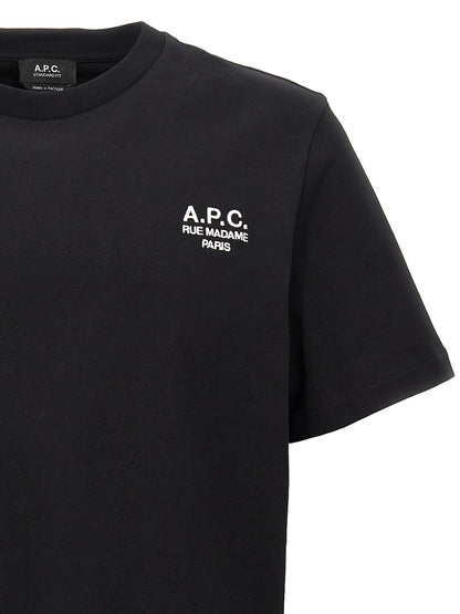 A.P.C. Black Cotton T-Shirt