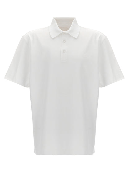 Givenchy Polo Homme – Logo Brodé Ton-sur-Ton, Coton, Blanc