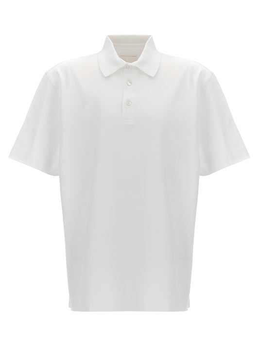 Givenchy Polo Homme – Logo Brodé Ton-sur-Ton, Coton, Blanc