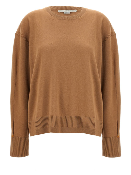 Stella McCartney Wool Sweater Beige Gold Detail – Authentic | HBPS Fashion