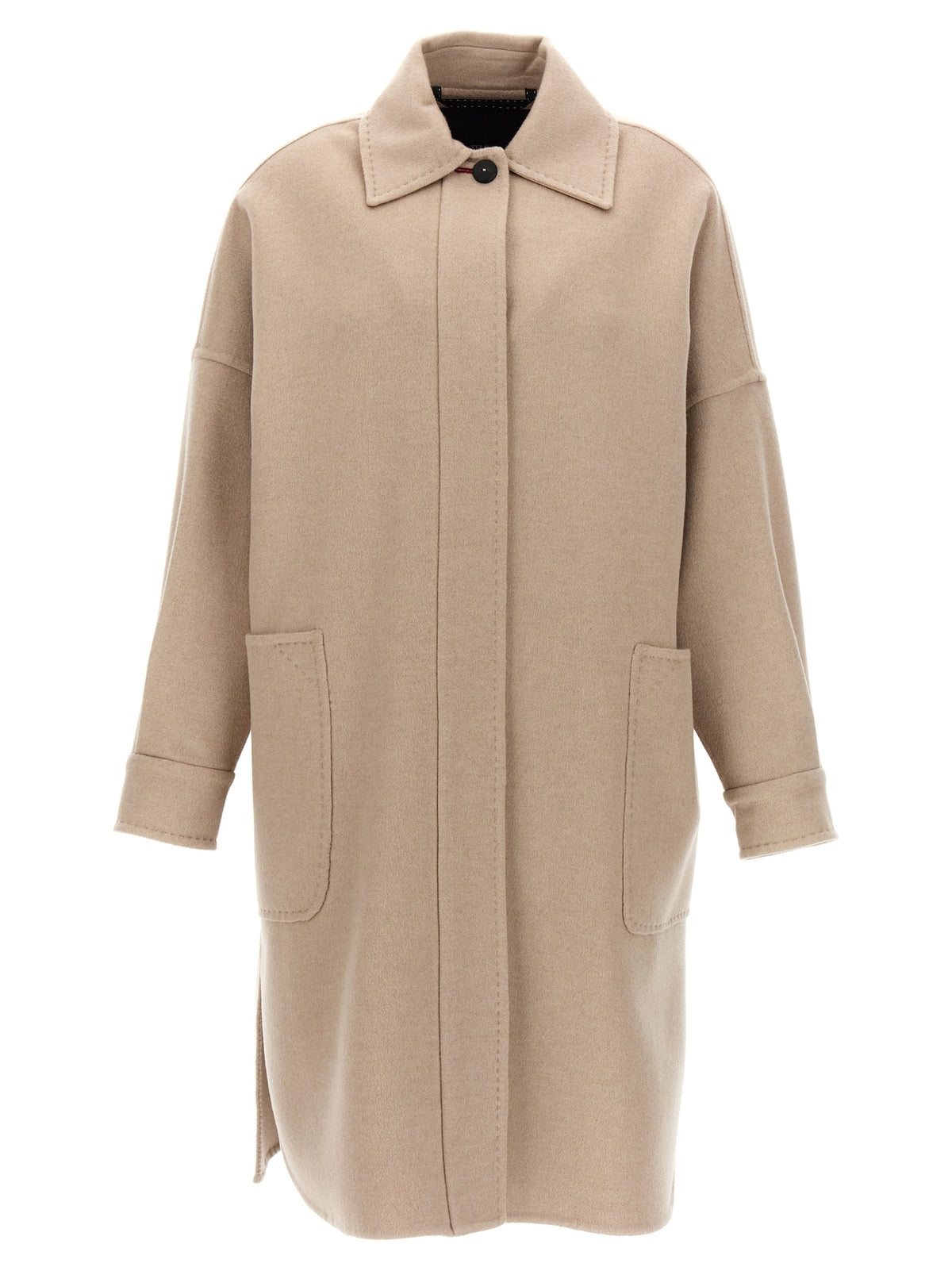 Manteau Max Mara femme Baruffa en cachemire beige – MA-298607