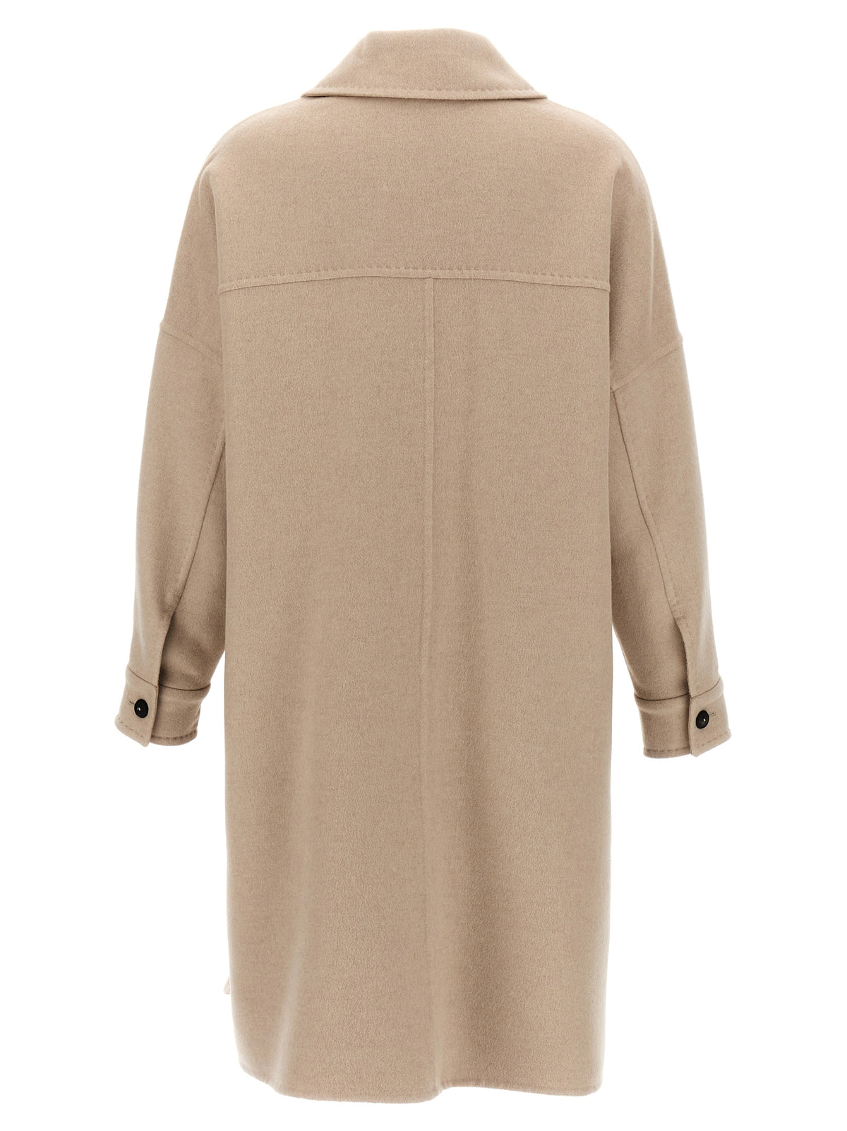 Manteau Max Mara femme Baruffa en cachemire beige – MA-298607