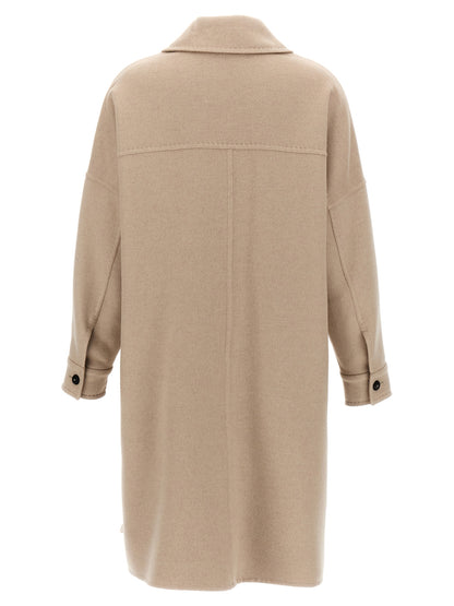 Manteau Max Mara femme Baruffa en cachemire beige – MA-298607