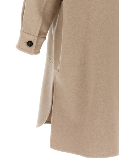 Manteau Max Mara femme Baruffa en cachemire beige – MA-298607