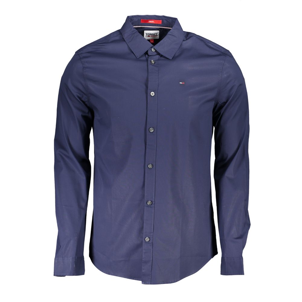 Tommy Hilfiger Blue Cotton Mens Shirt