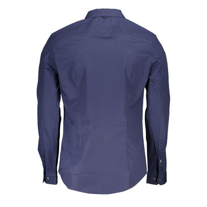 Tommy Hilfiger Blue Cotton Mens Shirt