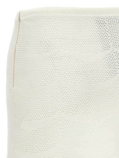 Tom Ford White Cotton Long Skirt