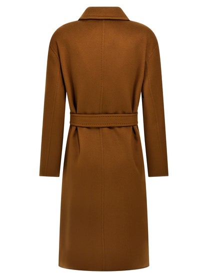 Manteau mi-long Max Mara femme Melinda en cachemire marron – MA-304743