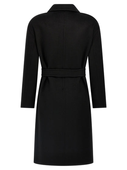 Manteau mi-long Max Mara femme Melinda en cachemire noir – MA-304744