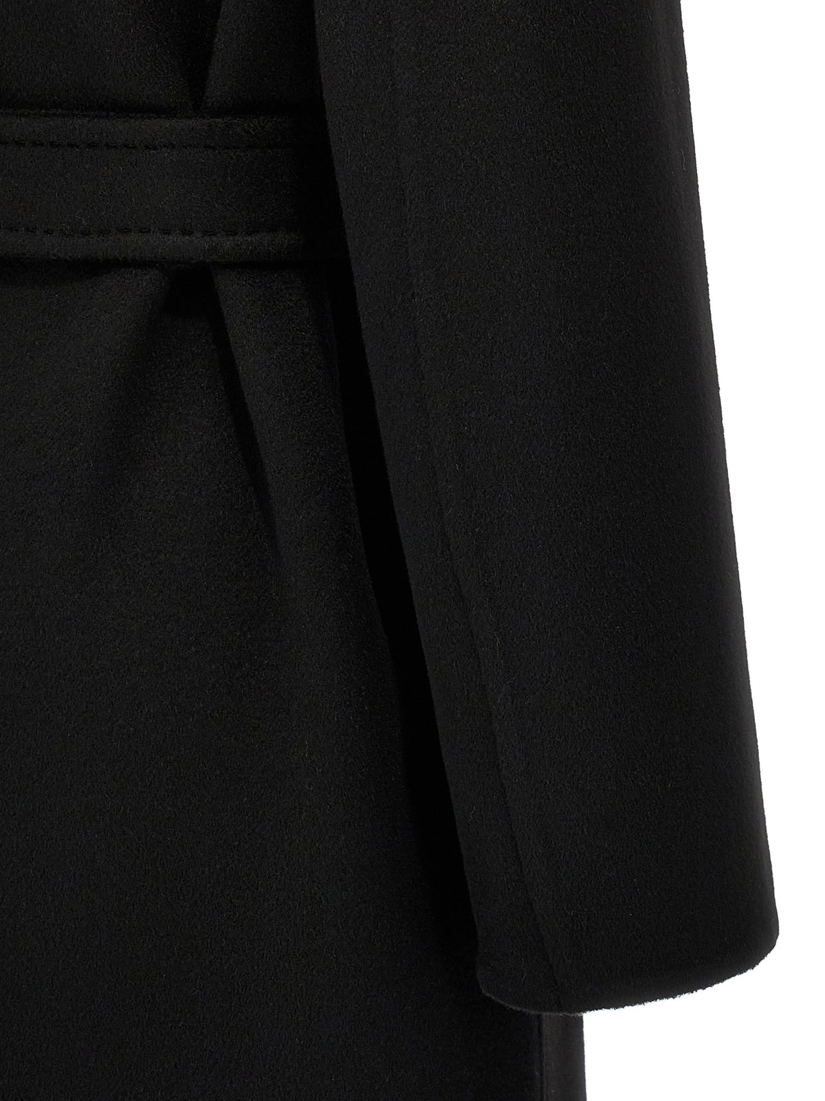 Manteau mi-long Max Mara femme Melinda en cachemire noir – MA-304744