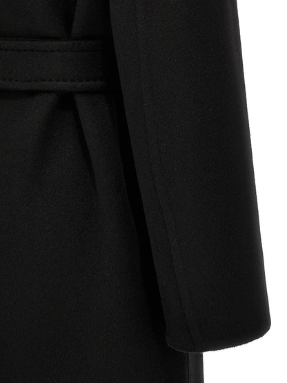 Manteau mi-long Max Mara femme Melinda en cachemire noir – MA-304744