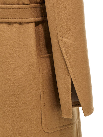 Manteau long Max Mara femme Artur en cachemire marron – MA-304745