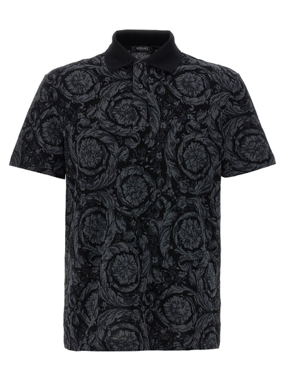 Versace Multicolor Cotton Polo Shirt