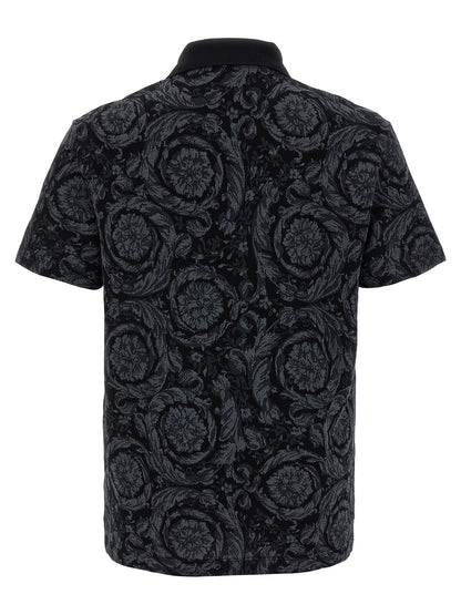 Versace Multicolor Cotton Polo Shirt