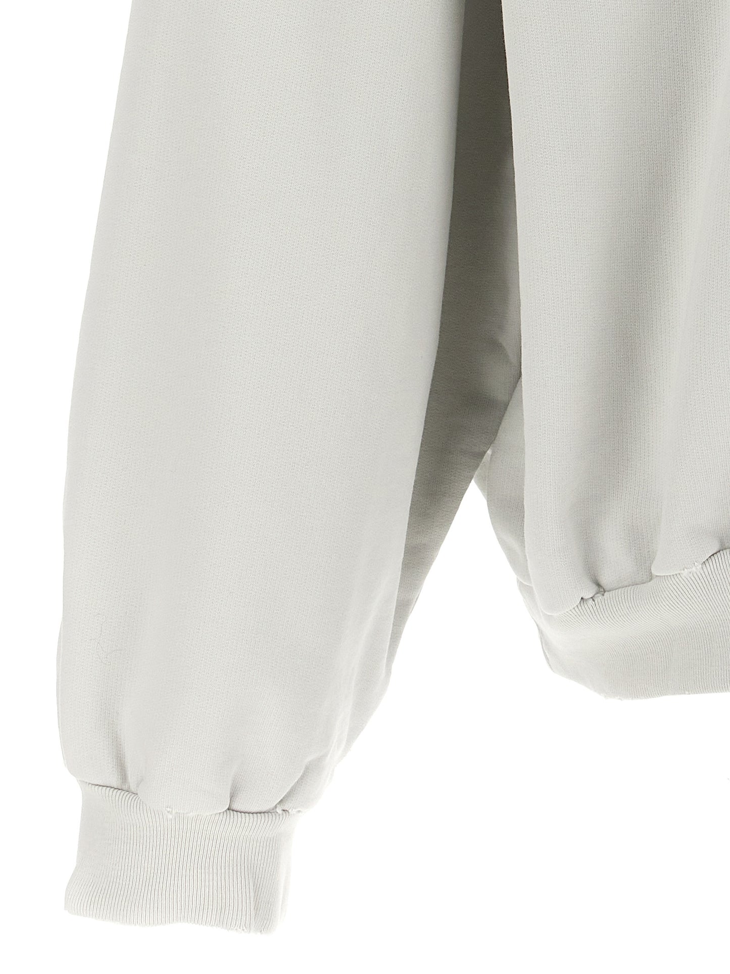 Balenciaga Hoodie Femme – Print 3B Liquefied, Coton, Blanc