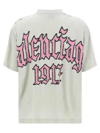 Balenciaga Beige Cotton T-Shirt