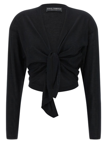 Dolce & Gabbana Black Cashmere Cardigan