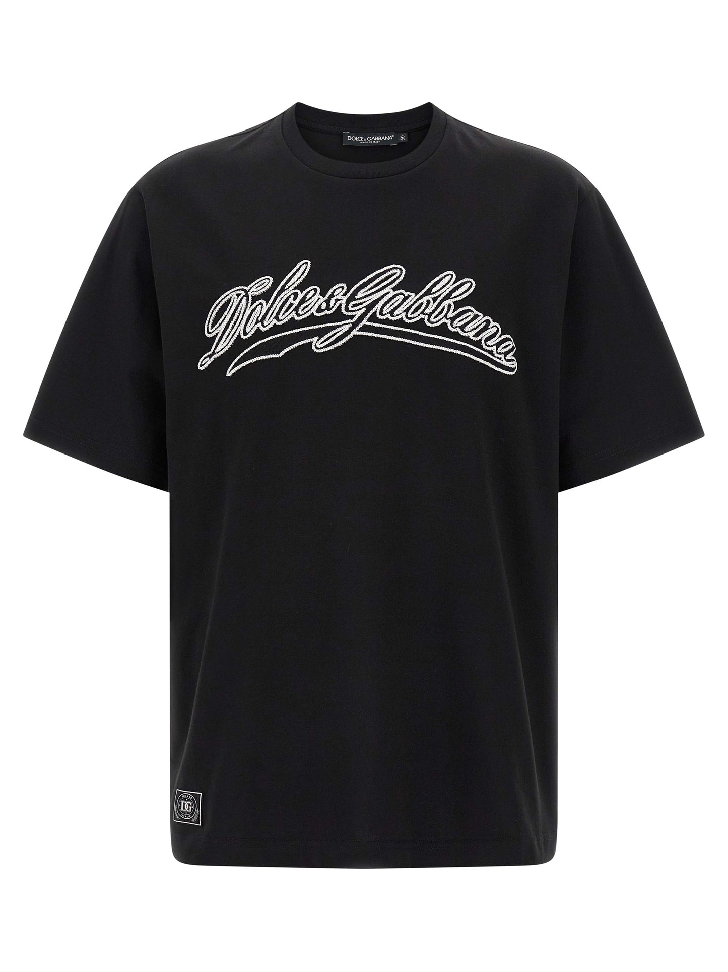 Dolce & Gabbana Logo T-Shirt White Black Cotton – Authentic | HBPS Fashion