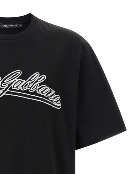 Dolce & Gabbana Logo T-Shirt White Black Cotton – Authentic | HBPS Fashion