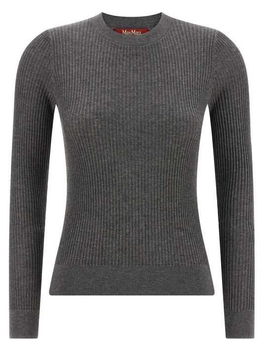Max Mara Gray Silk Cardigan