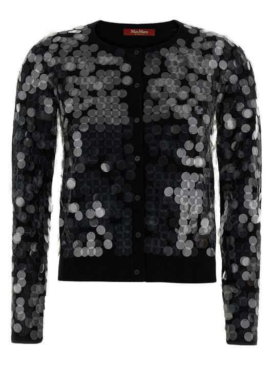 Cardigan Max Mara Necton en laine vierge noire – MA-319679