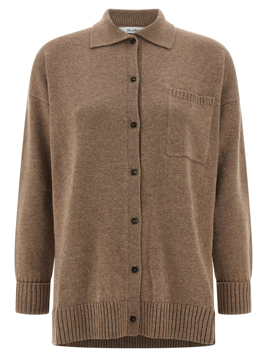 Cardigan Max Mara Bull en cachemire marron – MA-319810