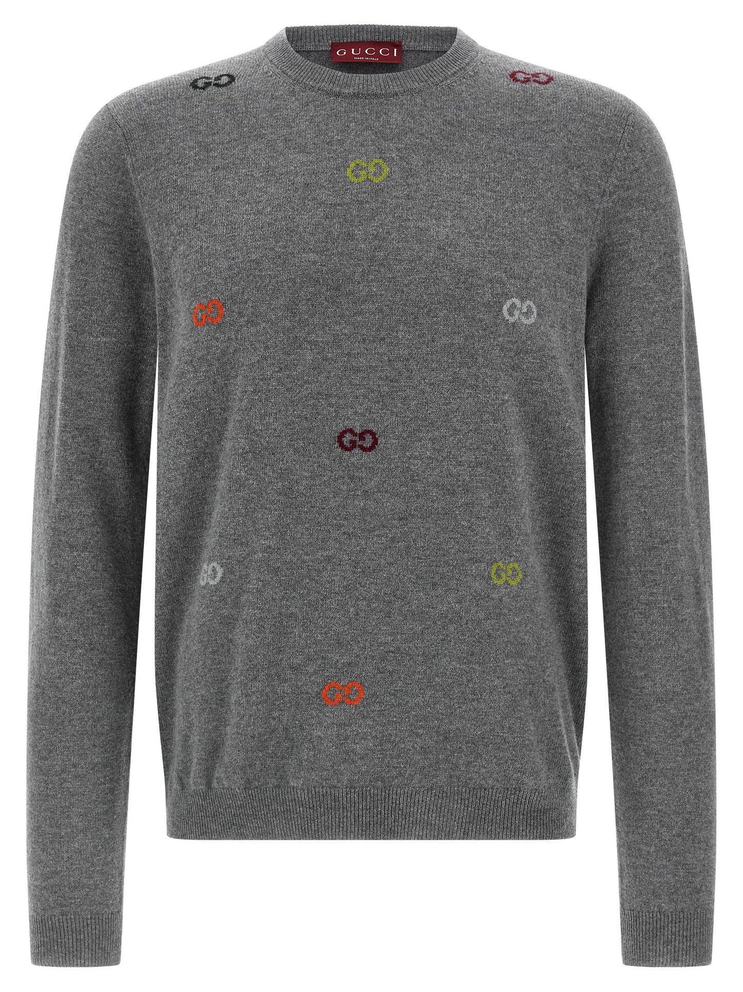 Gucci GG Intarsia Cashmere Sweater Gray – Authentic | HBPS Fashion