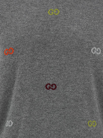 Gucci GG Intarsia Cashmere Sweater Gray – Authentic | HBPS Fashion