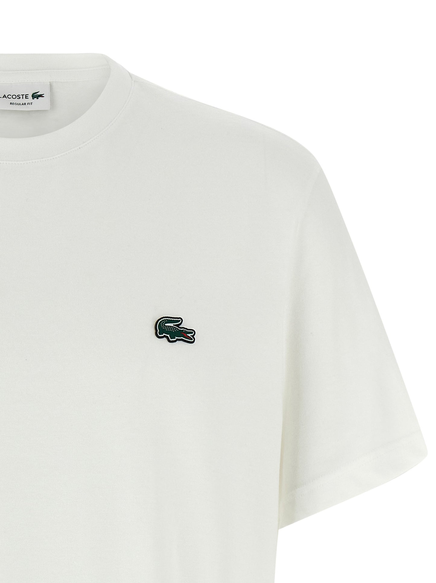 Lacoste White Cotton T-Shirt