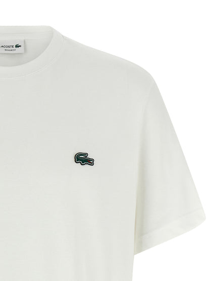 Lacoste White Cotton T-Shirt