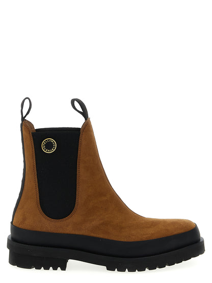 Stella McCartney Brown Viscose Ankle Boots