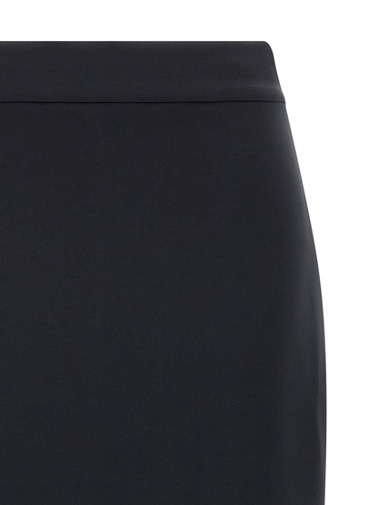MONCLER GENIUS Black Polyester Midi Skirt