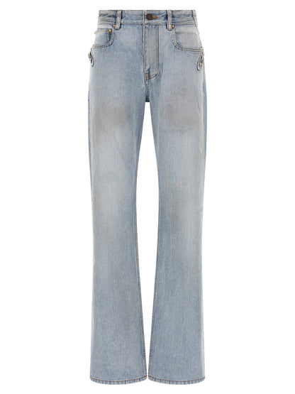 Jean Balenciaga femme City en coton bleu clair – BA-321805