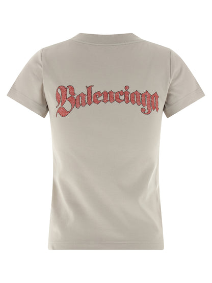 Balenciaga Logo T-Shirt Gray Cotton – Authentic | HBPS Fashion