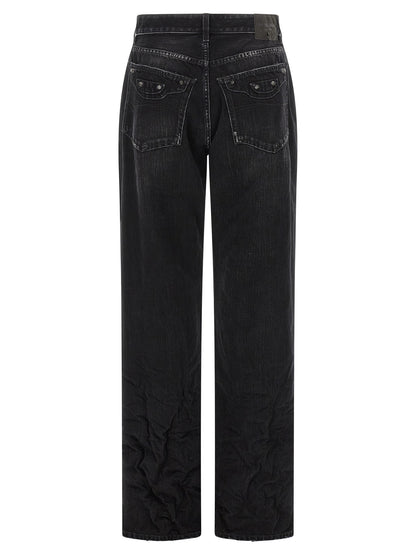 Jean Balenciaga femme City en coton noir – BA-323023