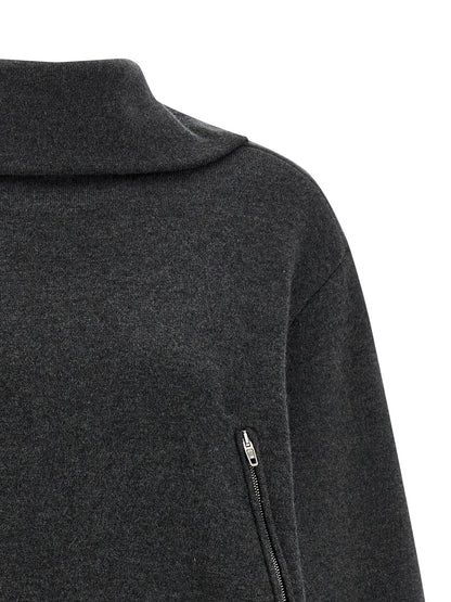 Balenciaga Gray Wool Cardigan