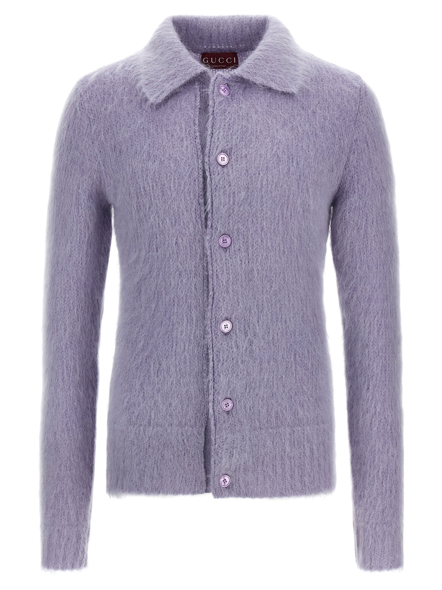 Gucci Purple Wool Cardigan