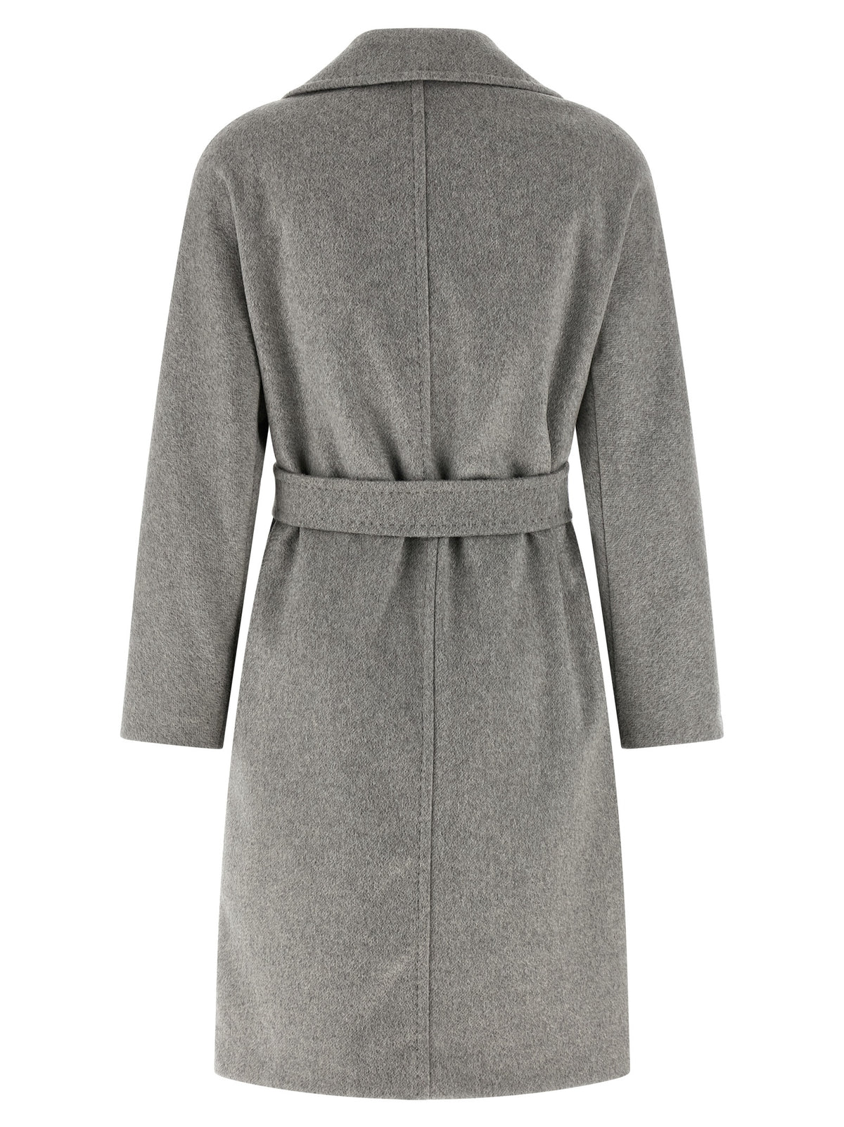 Manteau mi-long Max Mara Studio femme Panteon en cachemire gris – MA-324259