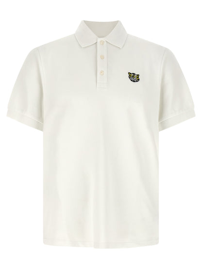 Kenzo White Cotton Polo Shirt