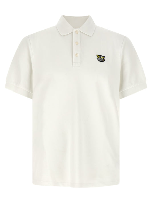 Kenzo White Cotton Polo Shirt