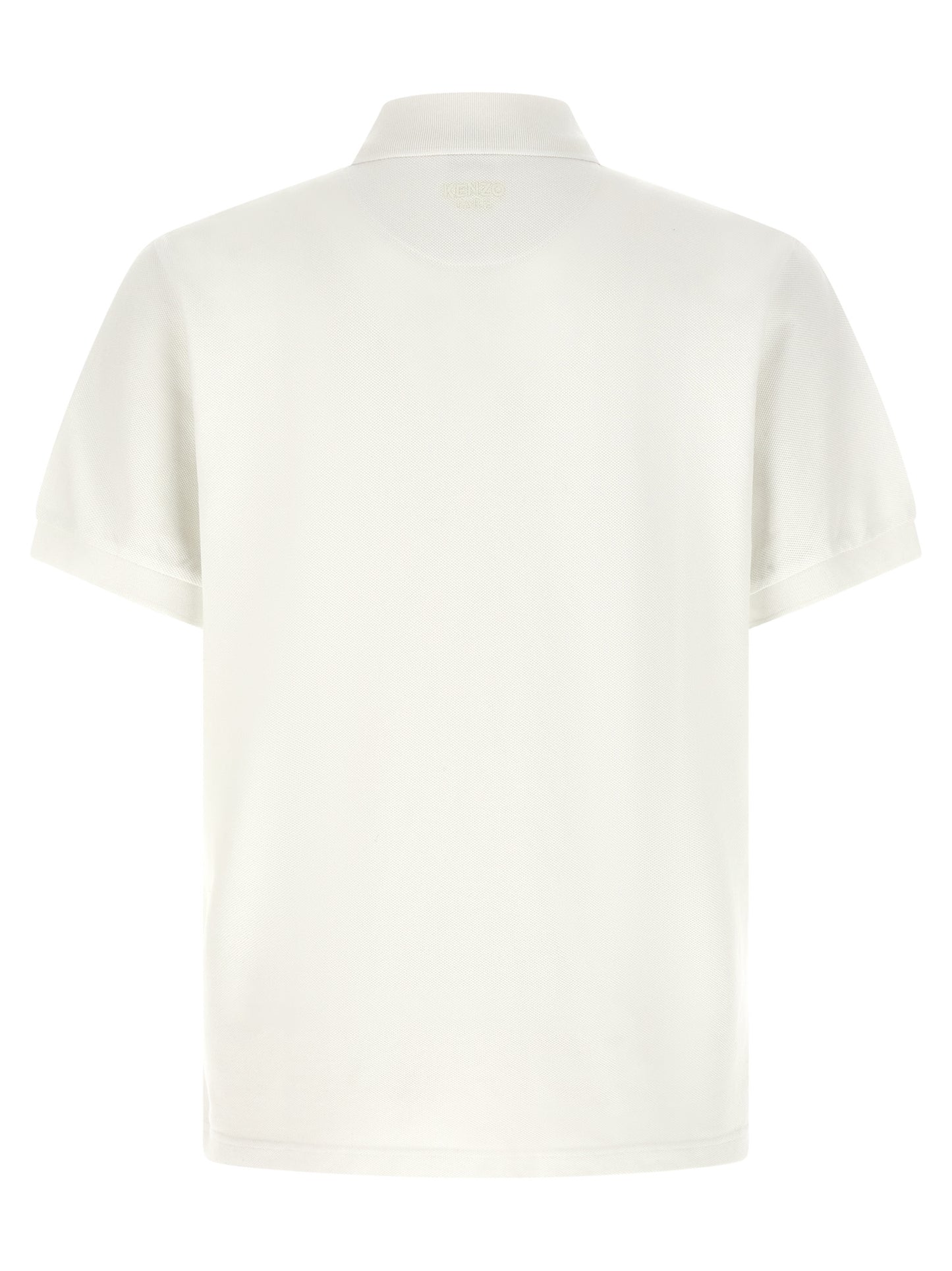 Kenzo White Cotton Polo Shirt