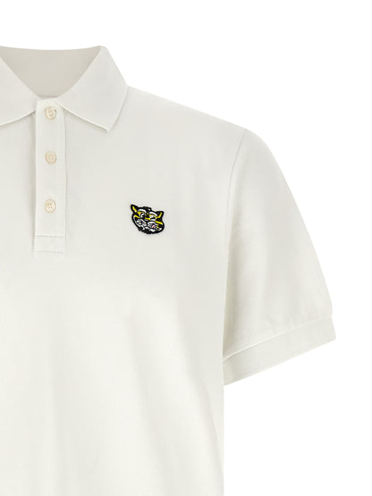 Kenzo White Cotton Polo Shirt