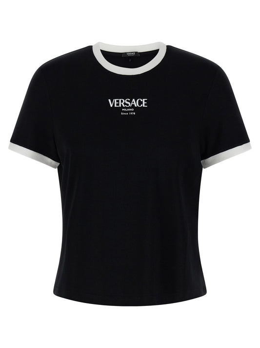 Versace Bicolor Viscose T-Shirt
