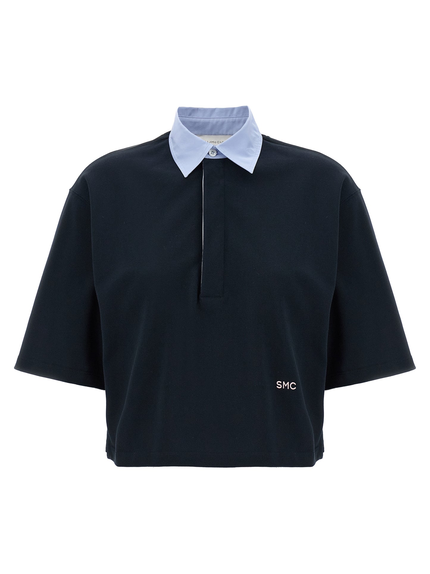 Stella McCartney Blue Cotton Polo Shirt