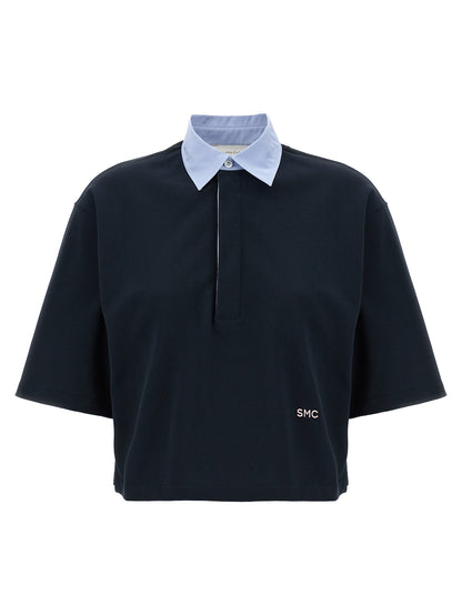 Stella McCartney Blue Cotton Polo Shirt